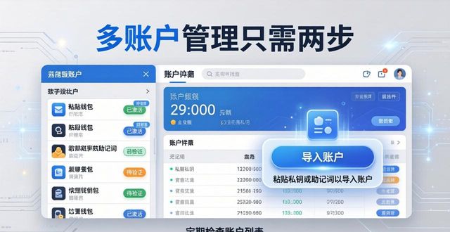 im钱包官网版：多账户管理只需两步  第1张